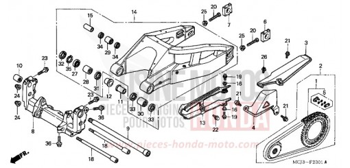 BRAS OSCILLANT (CBR900RR2,3) CBR900RR2 de 2002